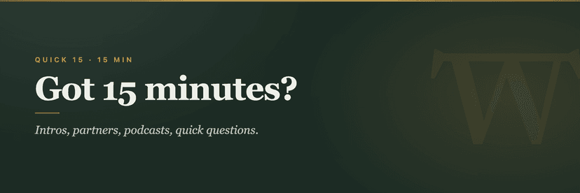 Quick 15 — 15 min Cover Image